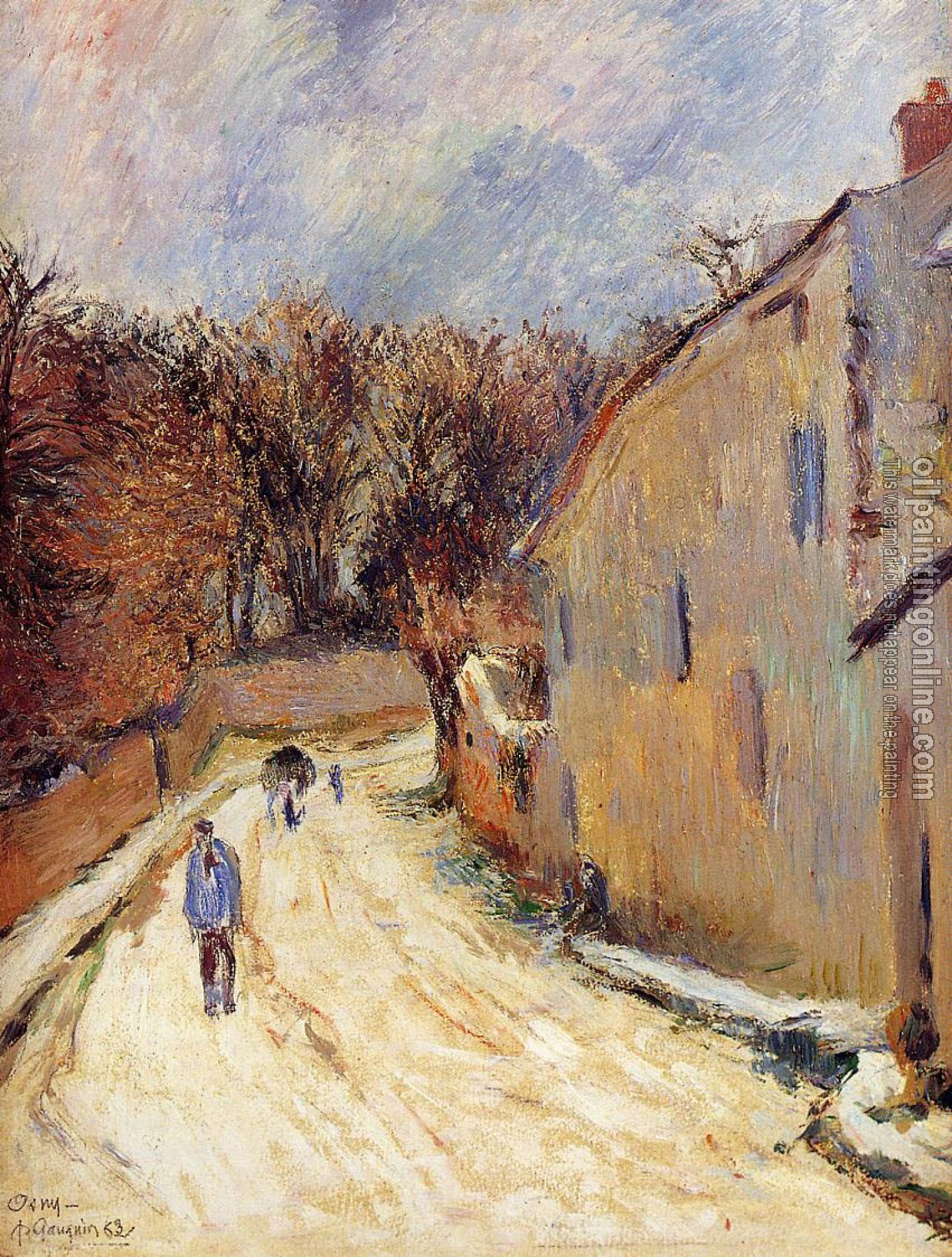 Gauguin, Paul - Osny, rue de Pontoise, Winter